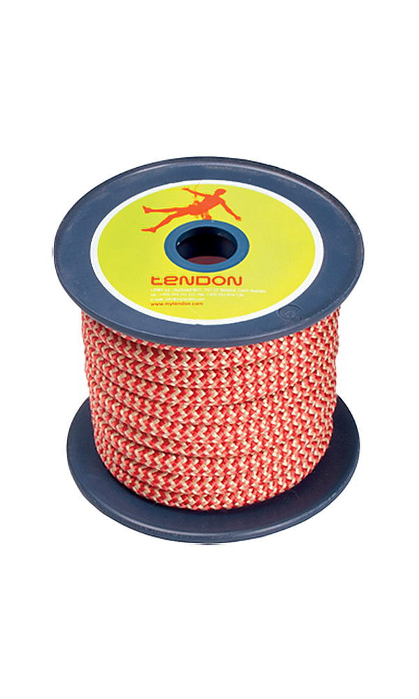 Prusíková šňůra Tendon Timber 8 mm, červená, cívka