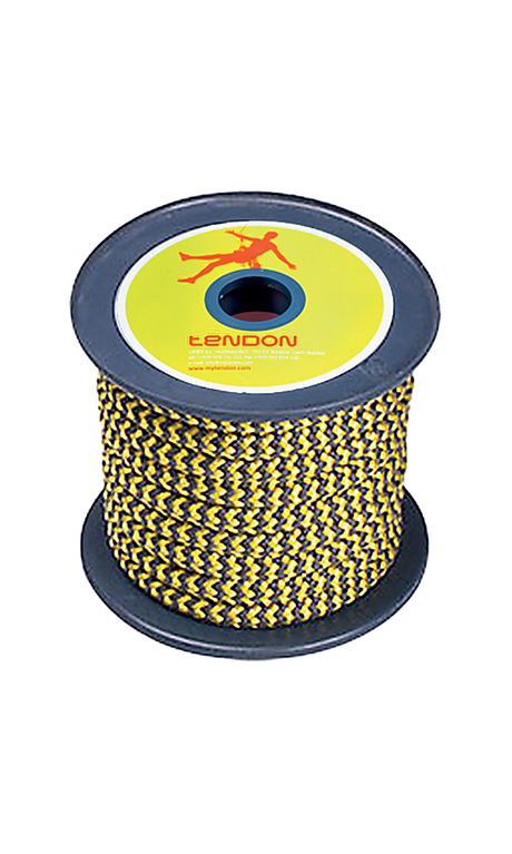 Prusíková šňůra Tendon Timber 10 mm, žluto-černá, cívka